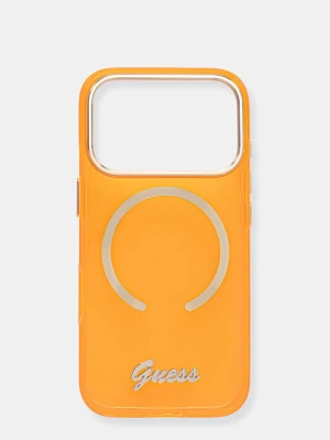 Guess etui na telefon iPhone 17 Pro pomarańczowy