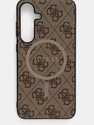 Guess etui na telefon Samsung Galaxy S25+ kolor brązowy GUHMS25MG4GFRW