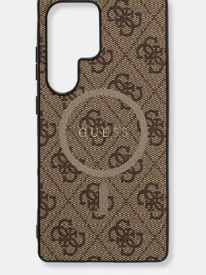 Guess etui na telefon Samsung Galaxy S25 Ultra kolor brązowy GUHMS25LG4GFRW