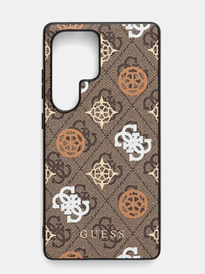 Guess etui na telefon Samsung Galaxy S25 Ultra kolor brązowy GUHMS25LP4PWPW