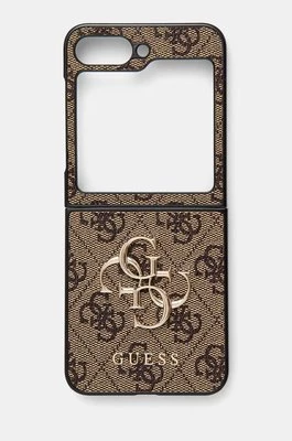 Guess etui na telefon Z Flip6 F741 kolor brązowy GUHCZF64GMGBR