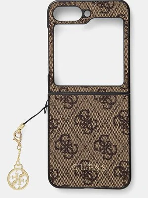 Guess etui na telefon Z Flip6 F741 kolor brązowy GUHCZF6GF4GBR