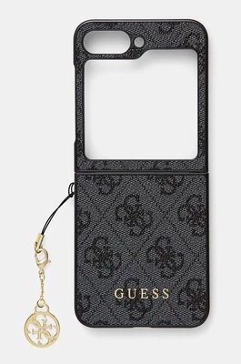 Guess etui na telefon Z Flip6 F741 kolor czarny GUHCZF6GF4GGR