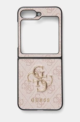 Guess etui na telefon Z Flip6 F741 kolor różowy GUHCZF64GMGPI