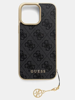 Guess etui na telefon z imitacji skóry iPhone 16 Pro Max