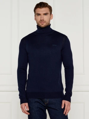 GUESS Golf EBENEZER | Slim Fit | z dodatkiem jedwabiu