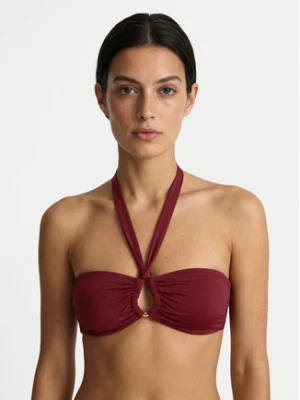 Guess Góra od bikini E6GJ15 KF590 Bordowy