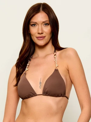 Guess Góra od bikini MARISOL brązowy