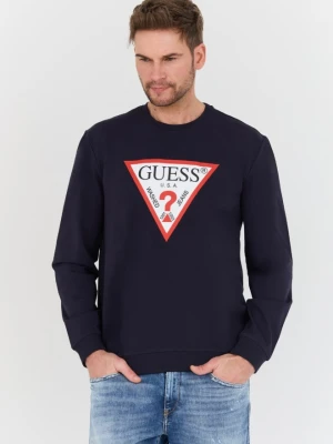 GUESS Granatowa męska bluza Audley, Rozmiar XXL