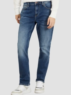 GUESS Granatowe męskie spodnie jeansowe Angels, Rozmiar 36/32