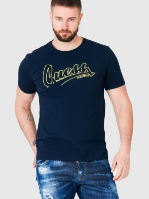 GUESS Granatowy t-shirt męski beachwear, Rozmiar S