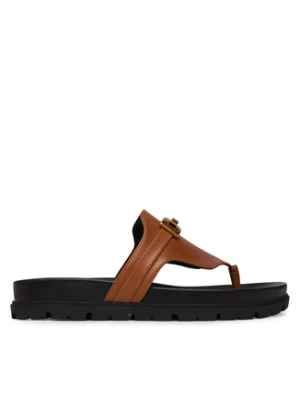 Guess Japonki FLJFRR LEA03 Brązowy jasny