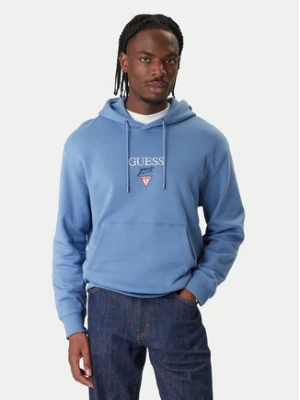 Guess Jeans Bluza 180299 Błękitny Classic Fit Niebieski