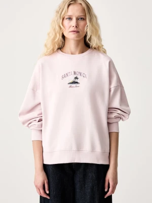 Guess Jeans bluza damska bawełniana różowy