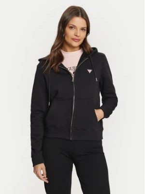 Guess Jeans Bluza GJ ZIP HOOD REG MINI W4YQ03 KC811 Czarny Regular Fit