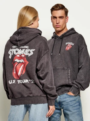 Guess Jeans Bluza | Guess Jeans x Rolling Stones | Loose fit szary