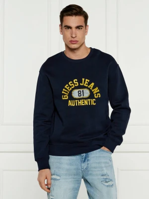 Guess Jeans Bluza | Loose fit granatowy