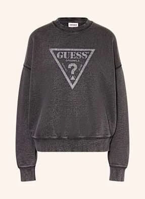 Guess Jeans Bluza Nierozpinana schwarz