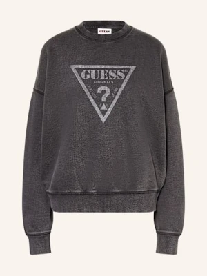 Guess Jeans Bluza Nierozpinana schwarz