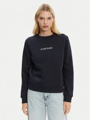 Guess Jeans Bluza W4YQ10 KC811 Granatowy Regular Fit