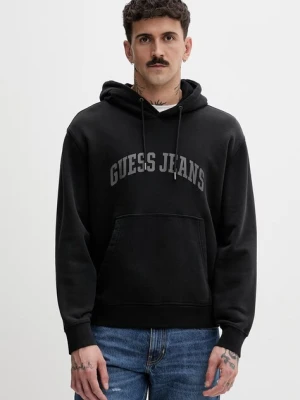 Guess Jeans bluza z kapturem męska bawełniana