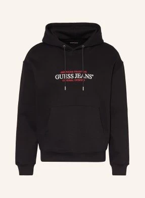 Guess Jeans Bluza Z Kapturem schwarz