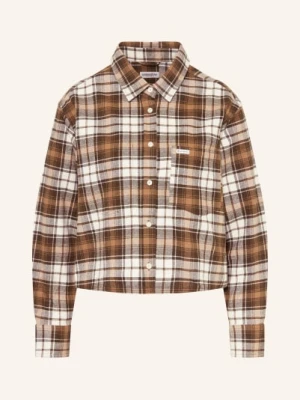 Guess Jeans Bluzka Koszulowa Z Flaneli weiss