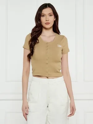 Guess Jeans Bluzka SNAP EMBRO | Cropped Fit