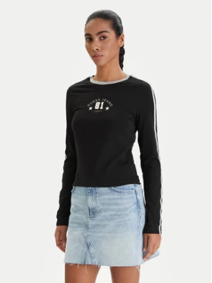 Guess Jeans Bluzka W6RI17 J1314 Czarny Regular Fit