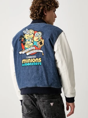 Guess Jeans bomberka męska jeansowa granatowy