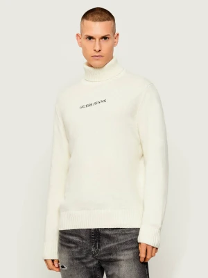 Guess Jeans Golf | z dodatkiem wełny ecru
