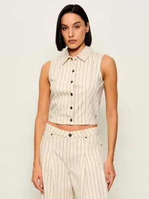 Guess Jeans Jeansowa koszula | Cropped Fit