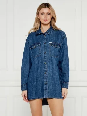 Guess Jeans Jeansowa koszula | Oversize fit