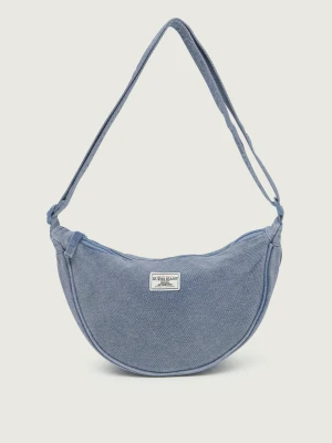 Guess Jeans Jeansowa torebka na ramię TWILL