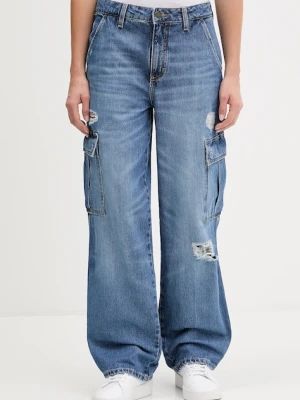 Guess Jeans jeansy damskie kolor niebieski W5YA1R D5R25