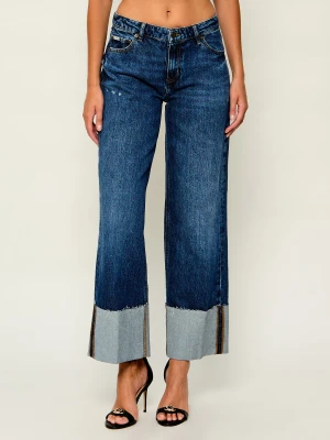 Guess Jeans Jeansy | flare fit granatowy