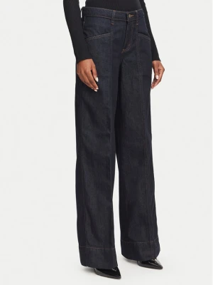 Guess Jeans Jeansy W6YA05 D1179 Granatowy Wide Leg