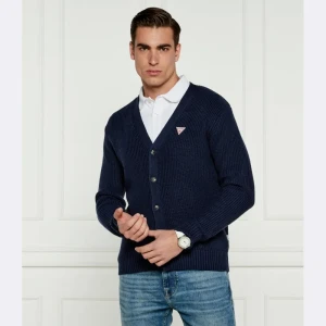 Guess Jeans Kardigan CARDI | Regular Fit | z dodatkiem wełny