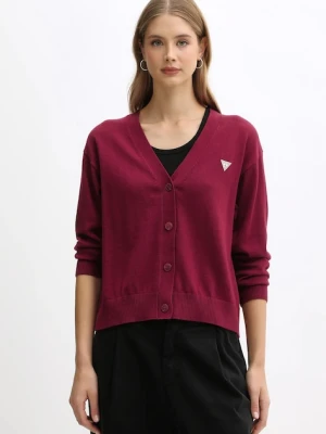 Guess Jeans kardigan z domieszką wełny