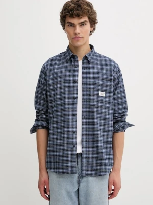 Guess Jeans koszula bawełniana niebieski