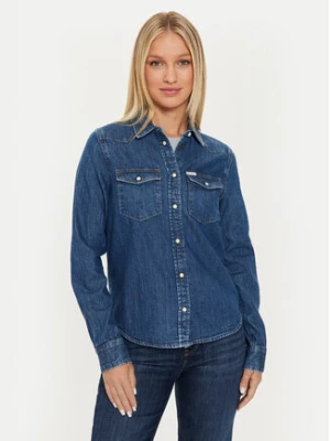 Guess Jeans Koszula jeansowa W4YH35 D5EI3 Granatowy Classic Fit