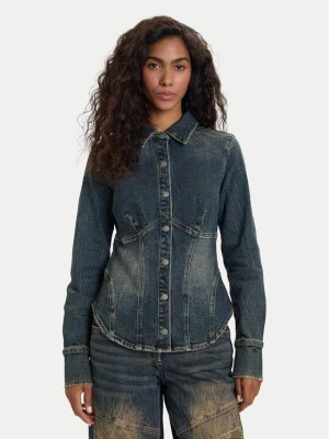 Guess Jeans Koszula jeansowa W5BH47 D4ON3 Granatowy Regular Fit