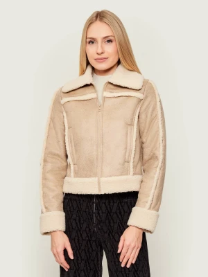 Guess Jeans Kożuch GJ FAUX | Cropped Fit | shearling
