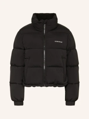 Guess Jeans Krótka Kurtka Pikowana schwarz