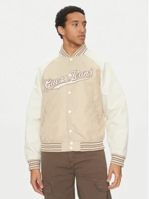 Guess Jeans Kurtka bomber M5GL32 WHAA2 Beżowy Regular Fit