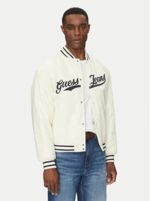 Guess Jeans Kurtka bomber M5RL54 WHAA2 Beżowy Regular Fit