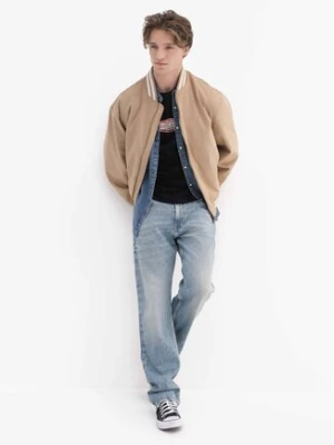 Guess Jeans Kurtka bomber M6RL0J WJ842 Beżowy Regular Fit