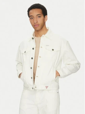 Guess Jeans Kurtka jeansowa M5GN38 D5OC1 Biały Regular Fit