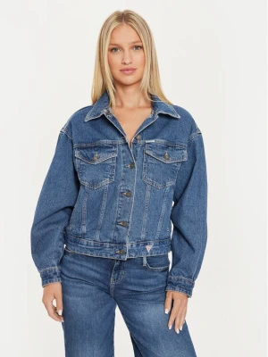 Guess Jeans Kurtka jeansowa W4YN56 D5CC3 Granatowy Oversize