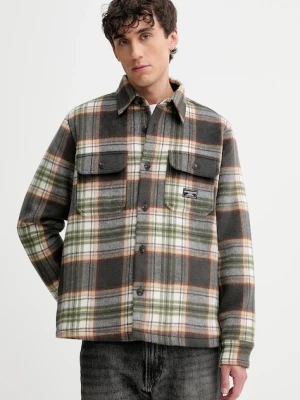 Guess Jeans kurtka z dodatkiem wełny kolor szary przejściowa M5BH68 WI542